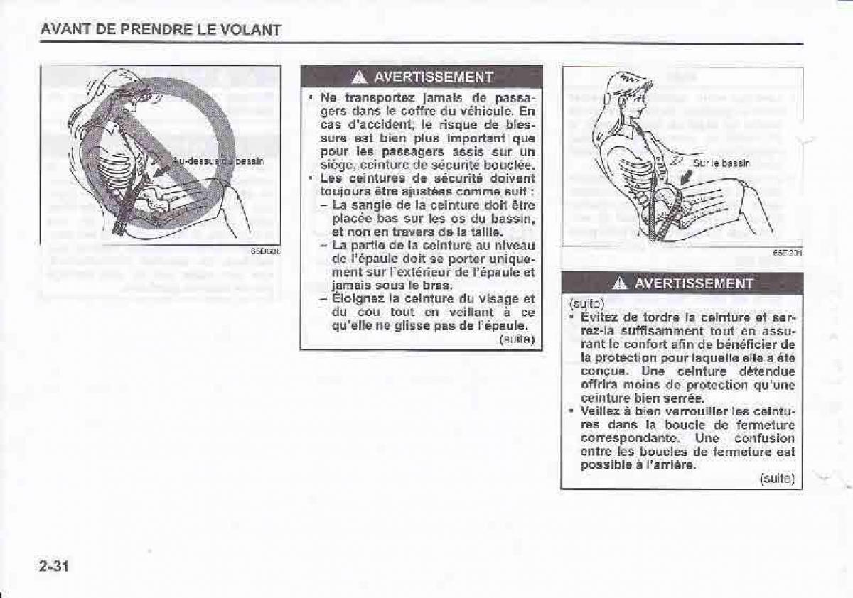 Suzuki Swift IV 4 manuel du proprietaire / page 48