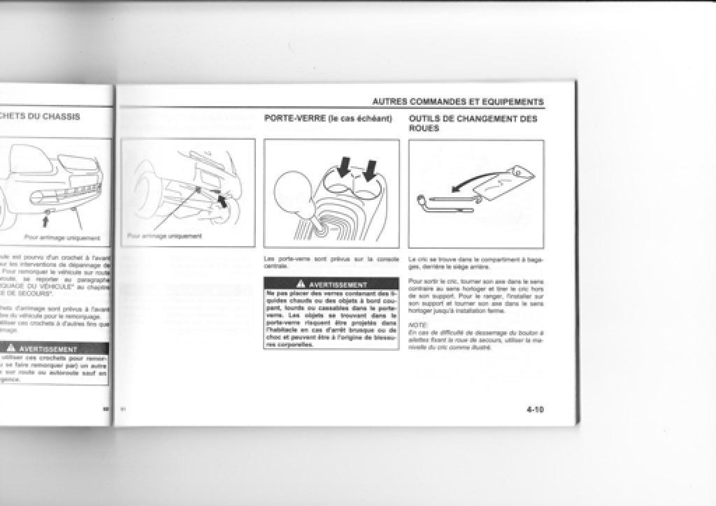 Suzuki Wagon R manuel du proprietaire / page 55