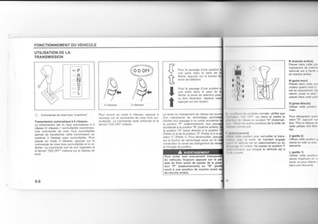 Suzuki Wagon R manuel du proprietaire / page 62