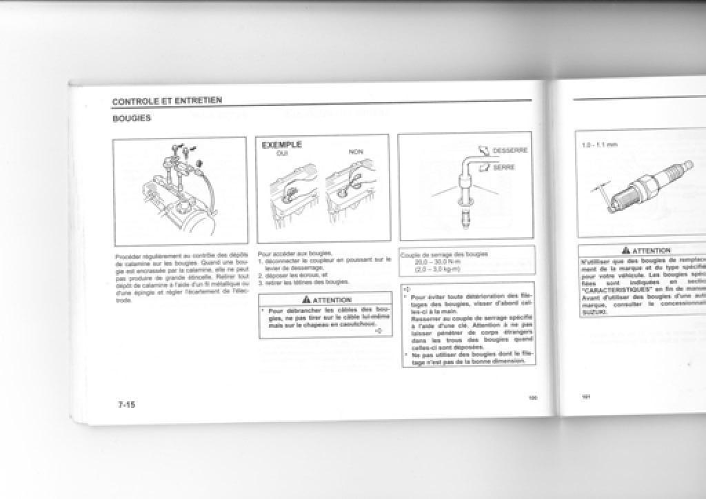 Suzuki Wagon R manuel du proprietaire / page 92