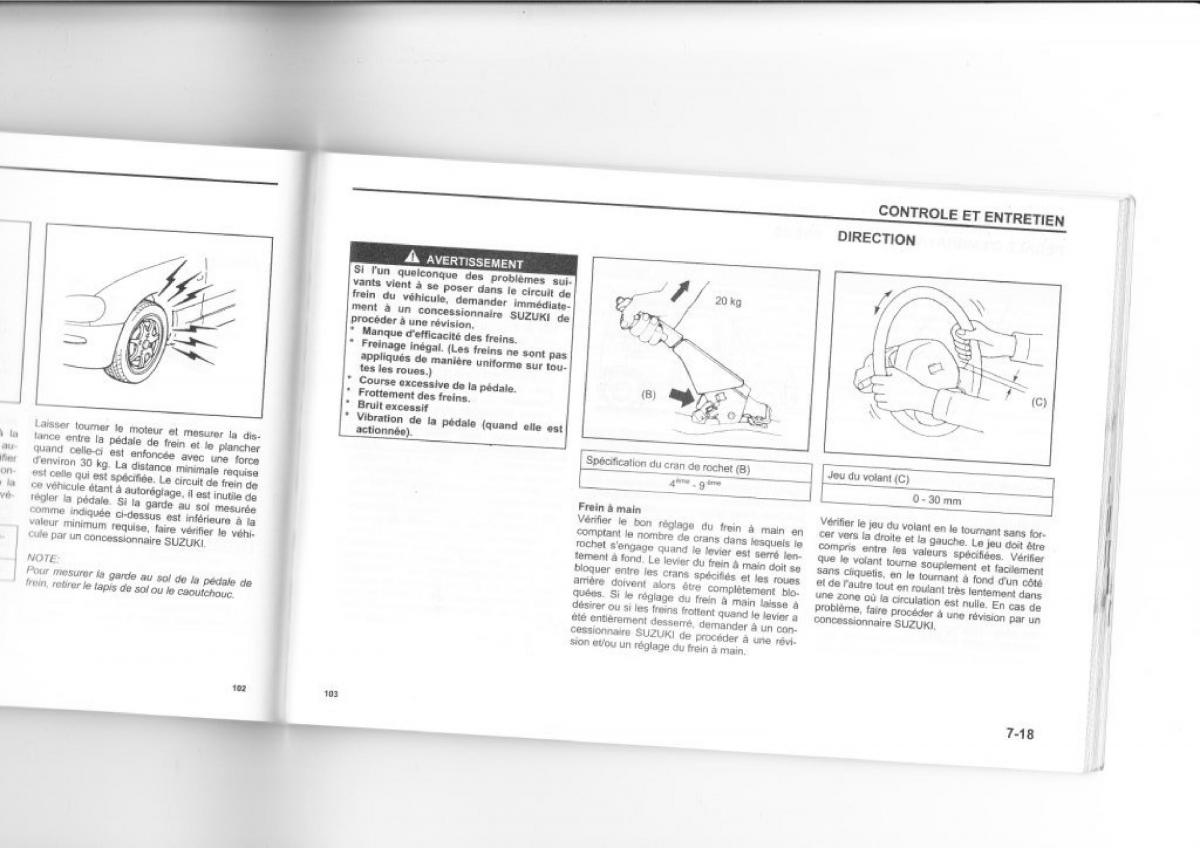 Suzuki Wagon R manuel du proprietaire / page 95