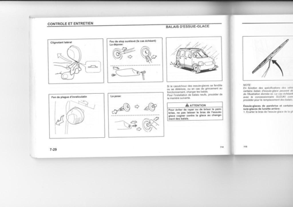 Suzuki Wagon R manuel du proprietaire / page 106