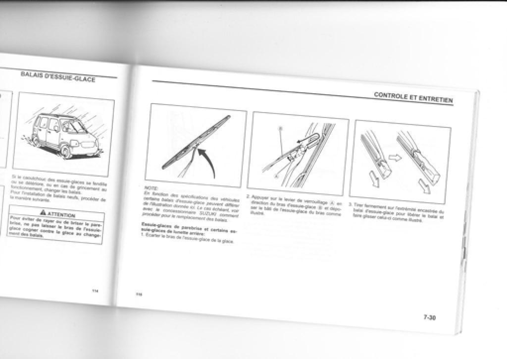 Suzuki Wagon R manuel du proprietaire / page 107