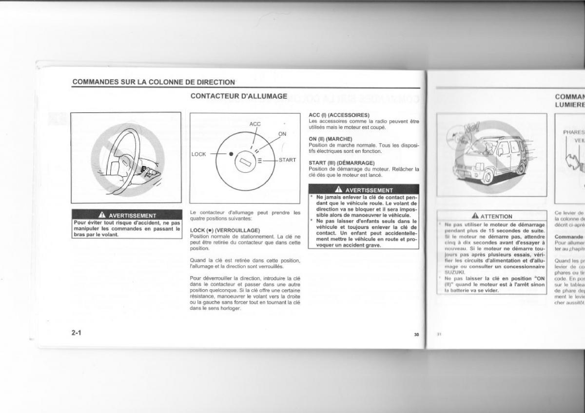 Suzuki Wagon R manuel du proprietaire / page 26