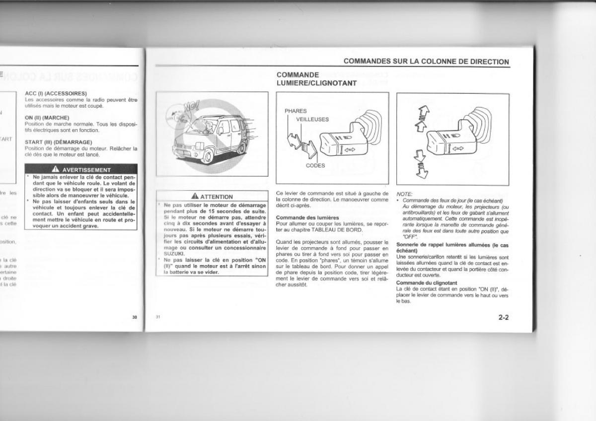 Suzuki Wagon R manuel du proprietaire / page 27