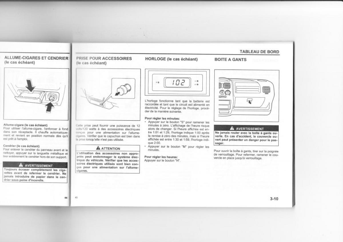 Suzuki Wagon R manuel du proprietaire / page 40