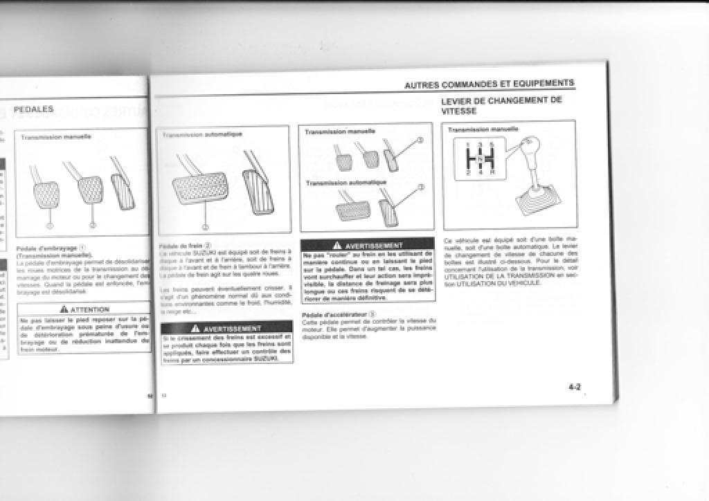 Suzuki Wagon R manuel du proprietaire / page 47