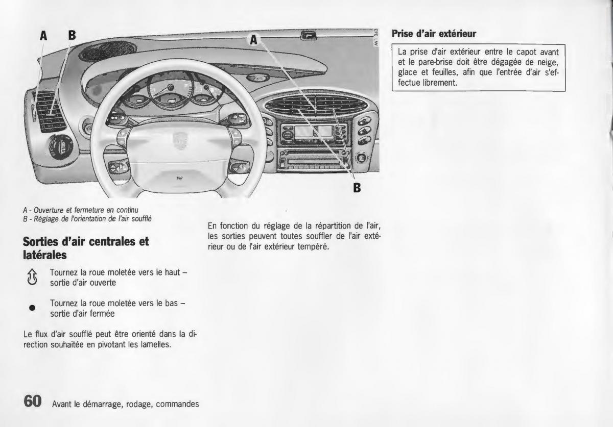 Porsche Boxster 986 manuel du proprietaire / page 62