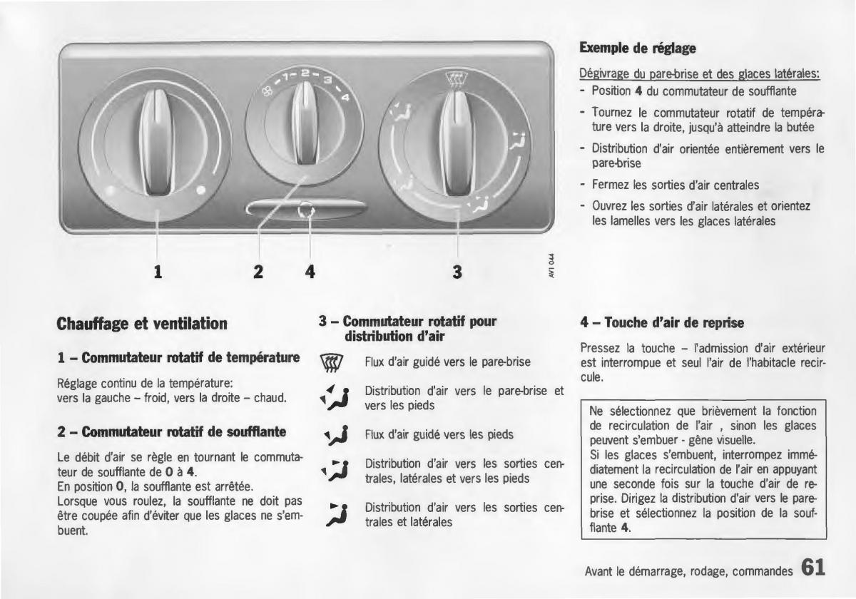 Porsche Boxster 986 manuel du proprietaire / page 63