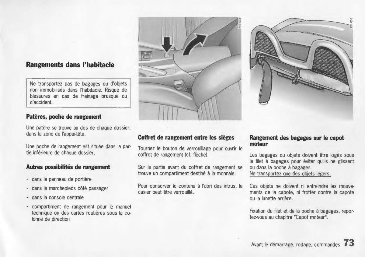 Porsche Boxster 986 manuel du proprietaire / page 75