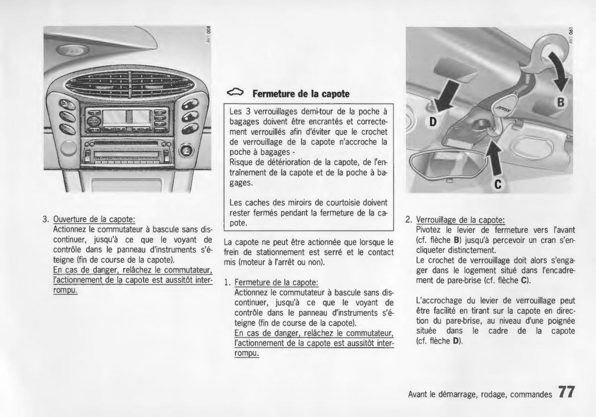 Porsche Boxster 986 manuel du proprietaire / page 79