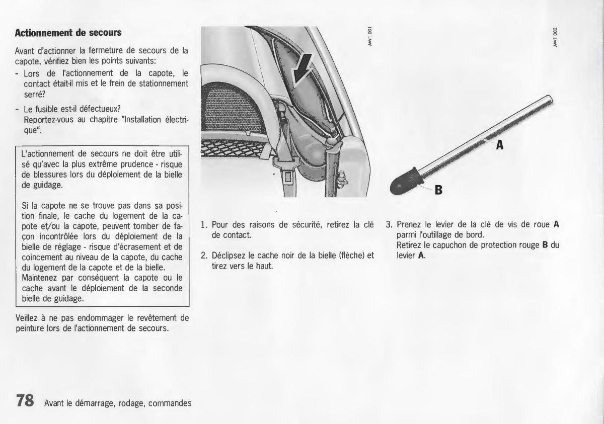 Porsche Boxster 986 manuel du proprietaire / page 80