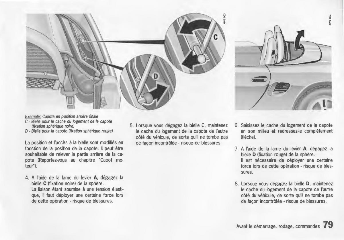 Porsche Boxster 986 manuel du proprietaire / page 81