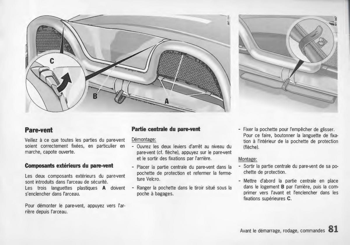 Porsche Boxster 986 manuel du proprietaire / page 83