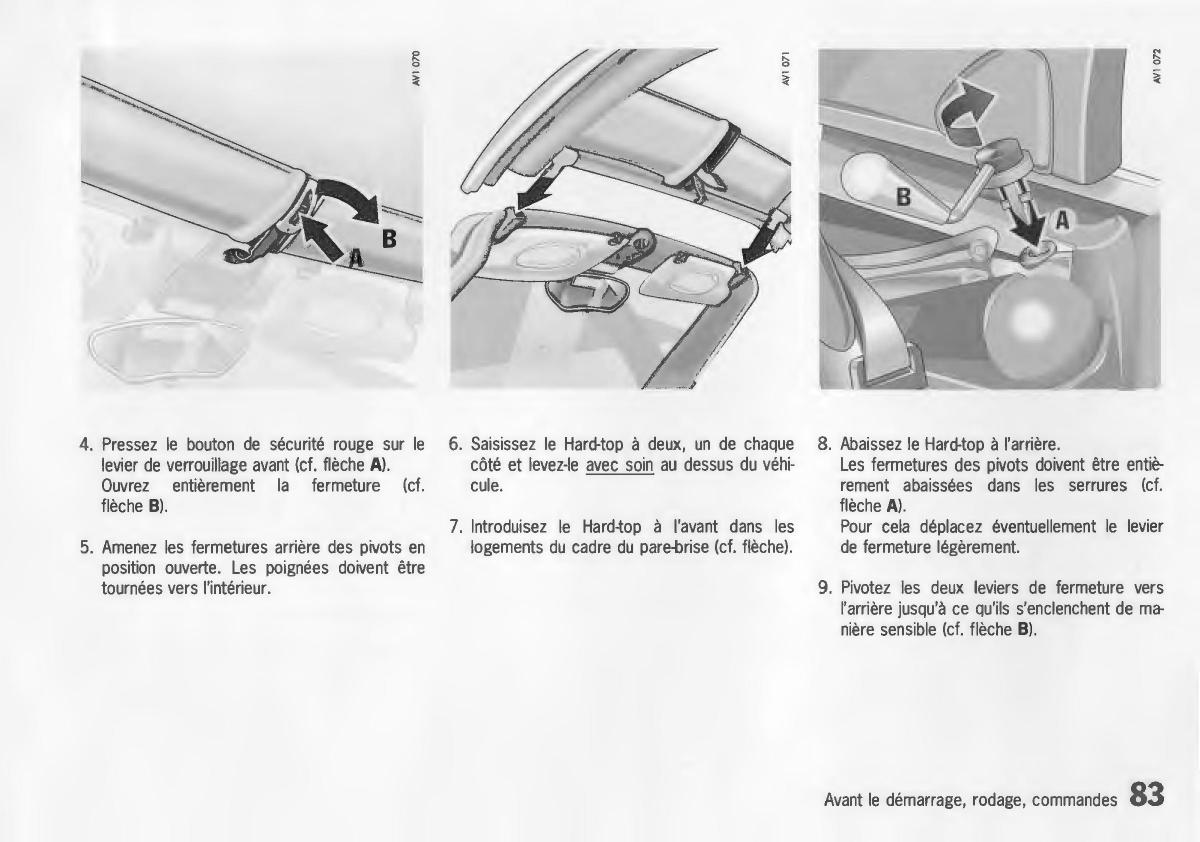 Porsche Boxster 986 manuel du proprietaire / page 85