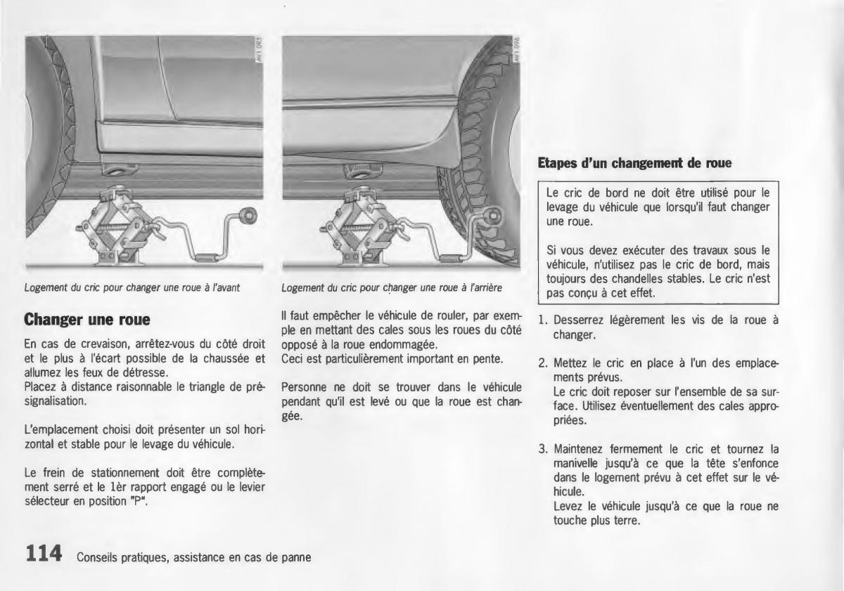 Porsche Boxster 986 manuel du proprietaire / page 116