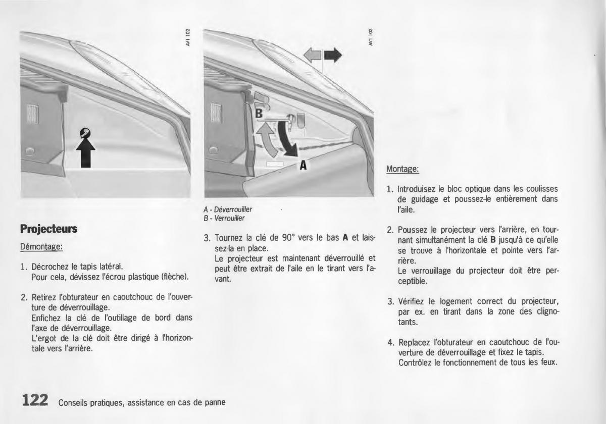 Porsche Boxster 986 manuel du proprietaire / page 124