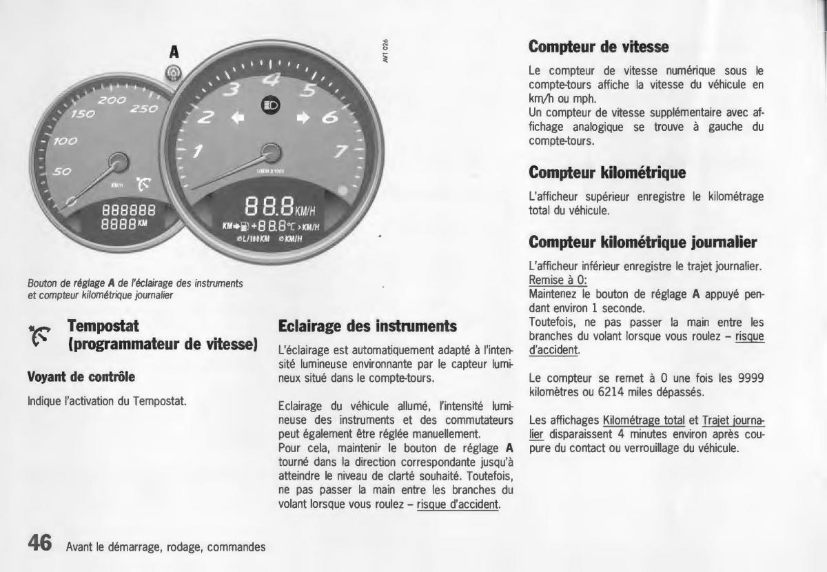 Porsche Boxster 986 manuel du proprietaire / page 48