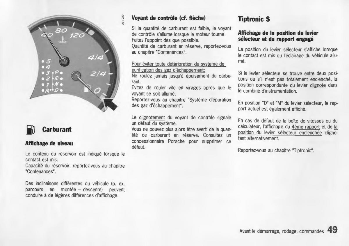 Porsche Boxster 986 manuel du proprietaire / page 51