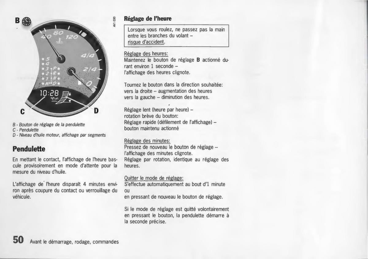 Porsche Boxster 986 manuel du proprietaire / page 52