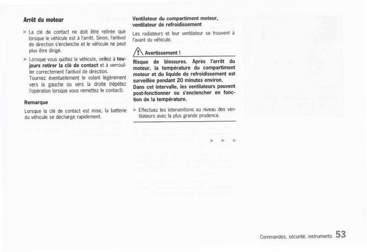 Porsche Boxster 986 FL manuel du proprietaire / page 55