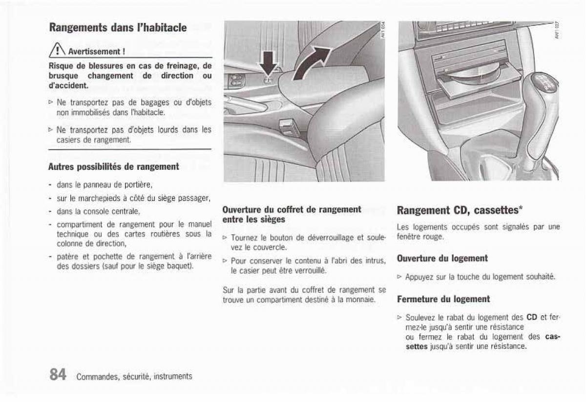 manual  Porsche Boxster 986 FL manuel du proprietaire / page 86