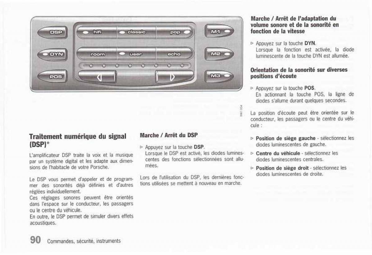 manual  Porsche Boxster 986 FL manuel du proprietaire / page 92