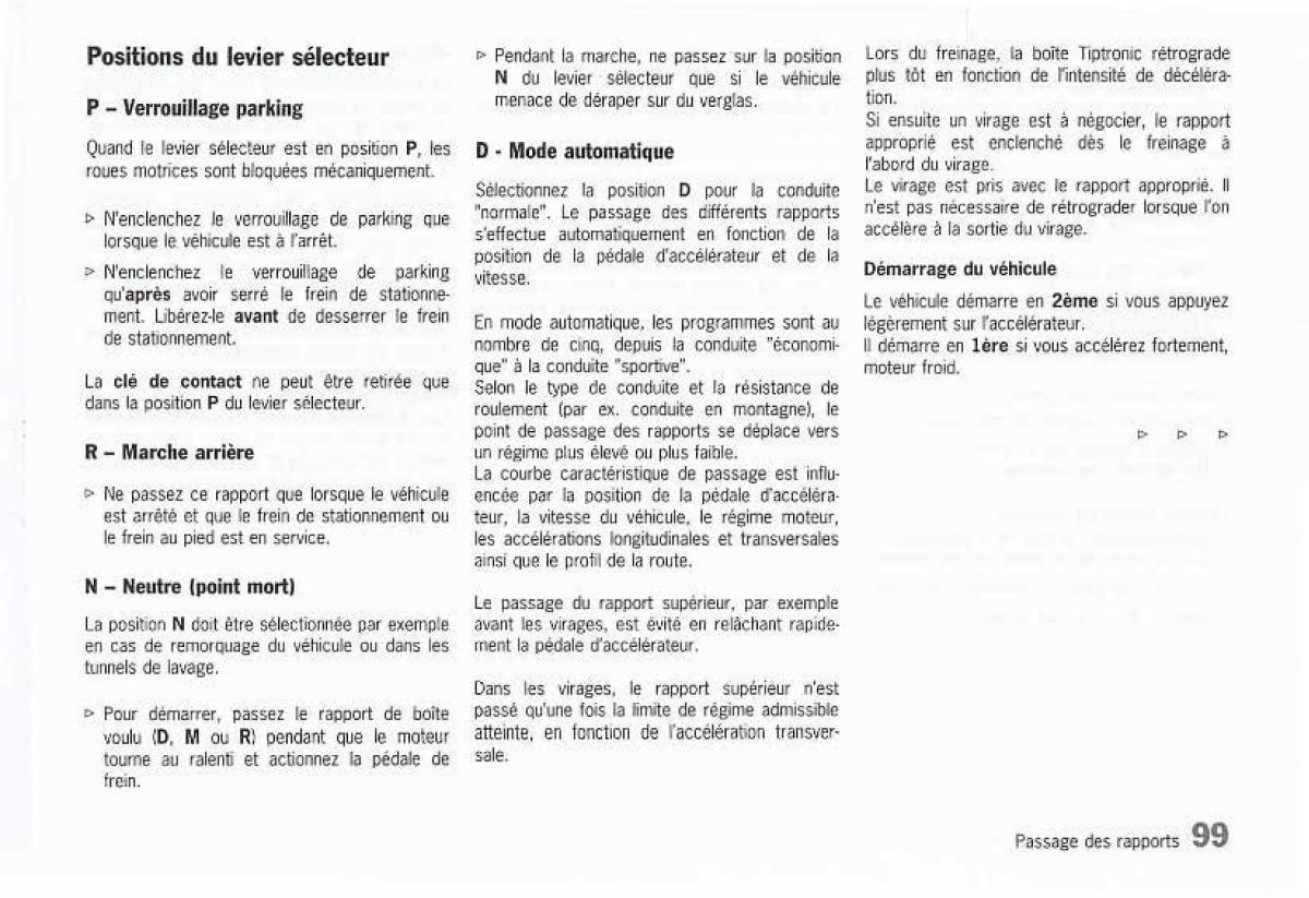 manual  Porsche Boxster 986 FL manuel du proprietaire / page 102