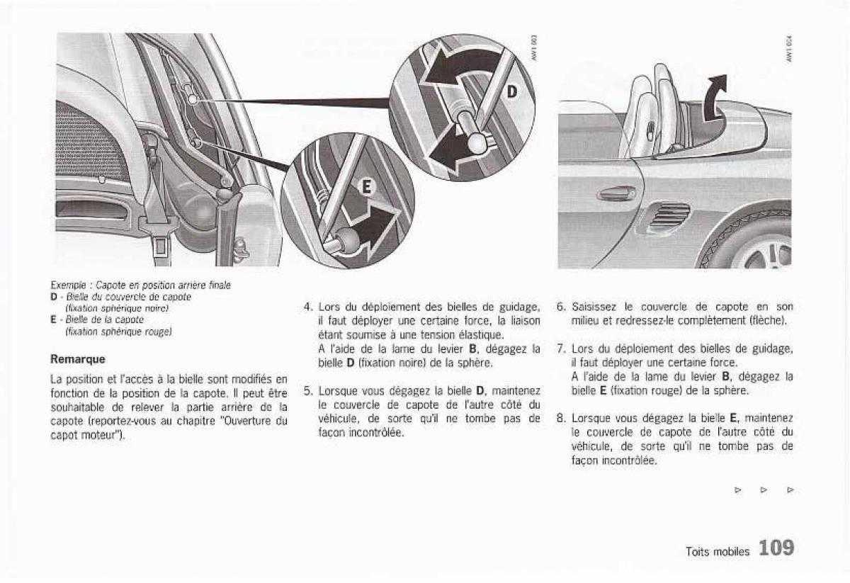 Porsche Boxster 986 FL manuel du proprietaire / page 111