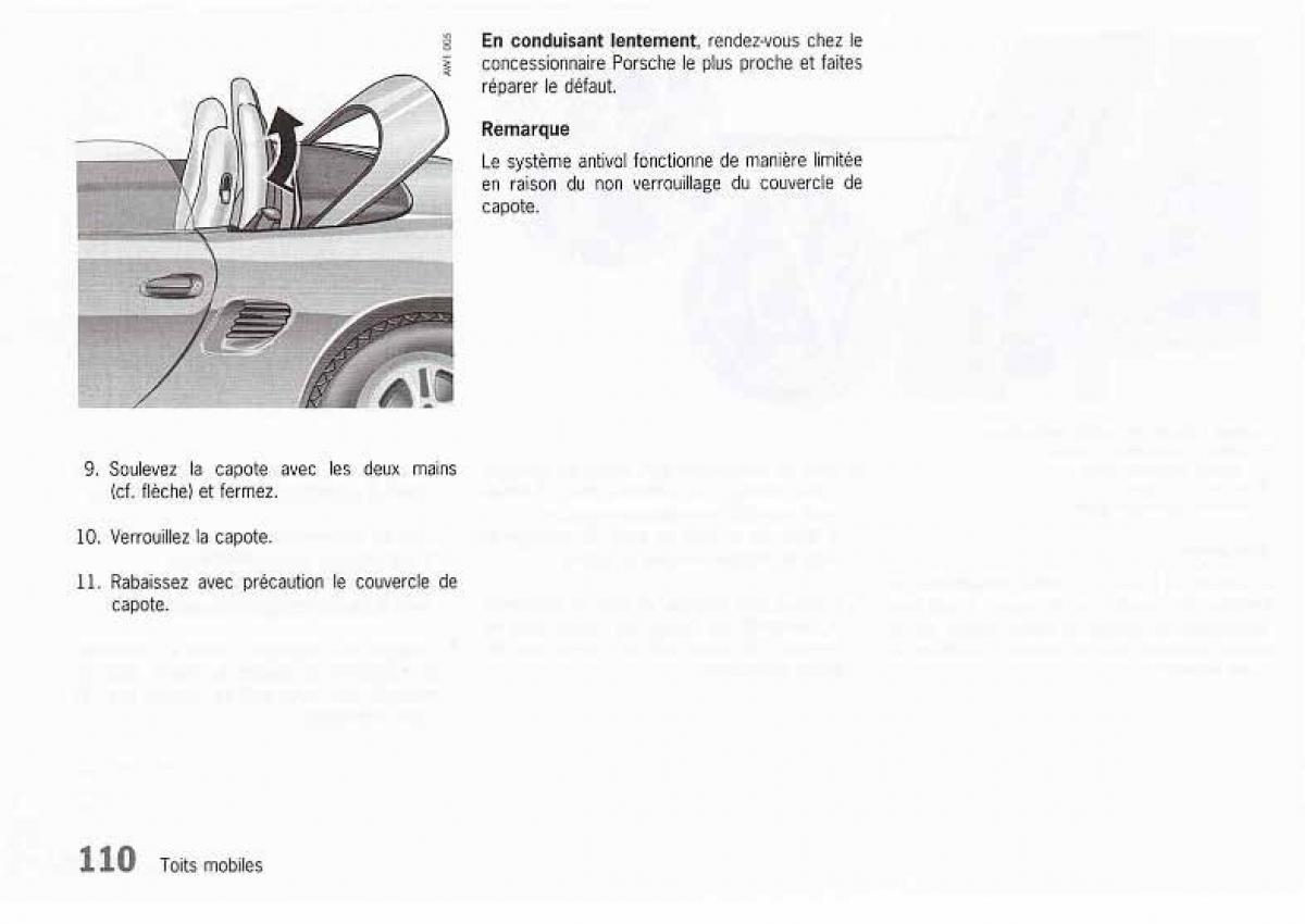 manual  Porsche Boxster 986 FL manuel du proprietaire / page 112