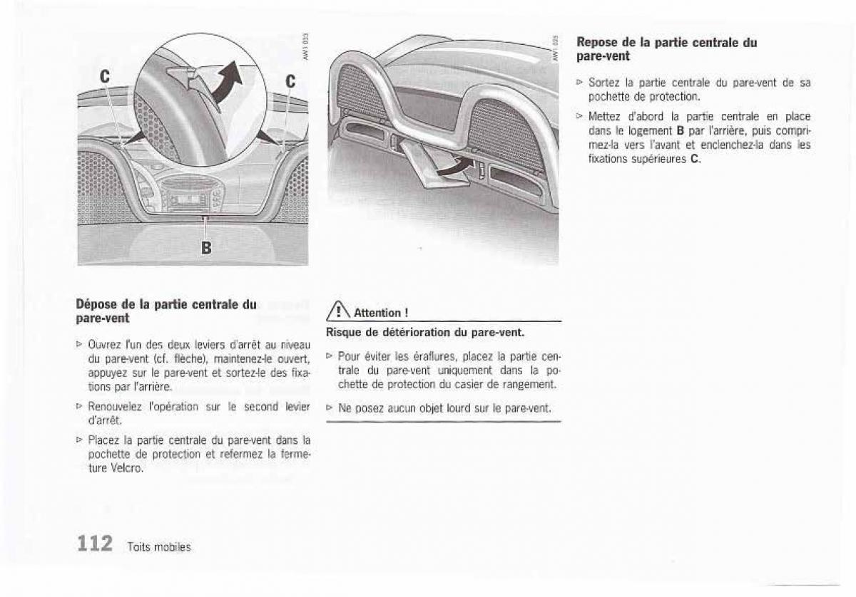 Porsche Boxster 986 FL manuel du proprietaire / page 114