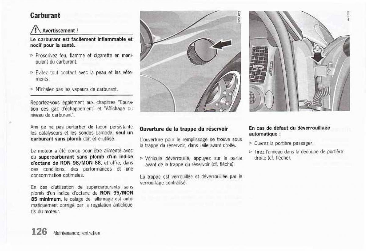 Porsche Boxster 986 FL manuel du proprietaire / page 128