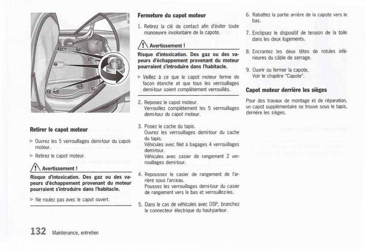 Porsche Boxster 986 FL manuel du proprietaire / page 134