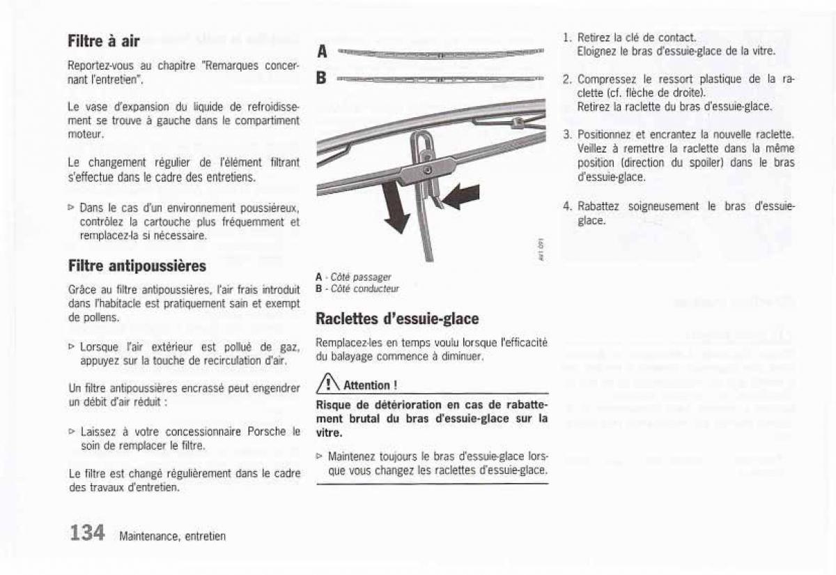 Porsche Boxster 986 FL manuel du proprietaire / page 136