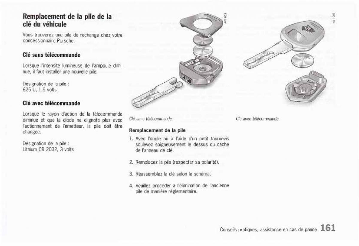 Porsche Boxster 986 FL manuel du proprietaire / page 163