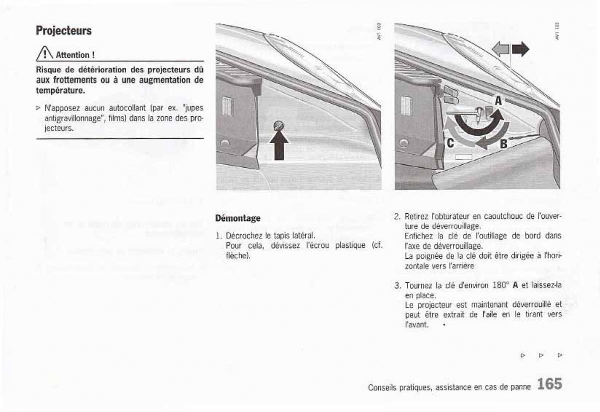 Porsche Boxster 986 FL manuel du proprietaire / page 166