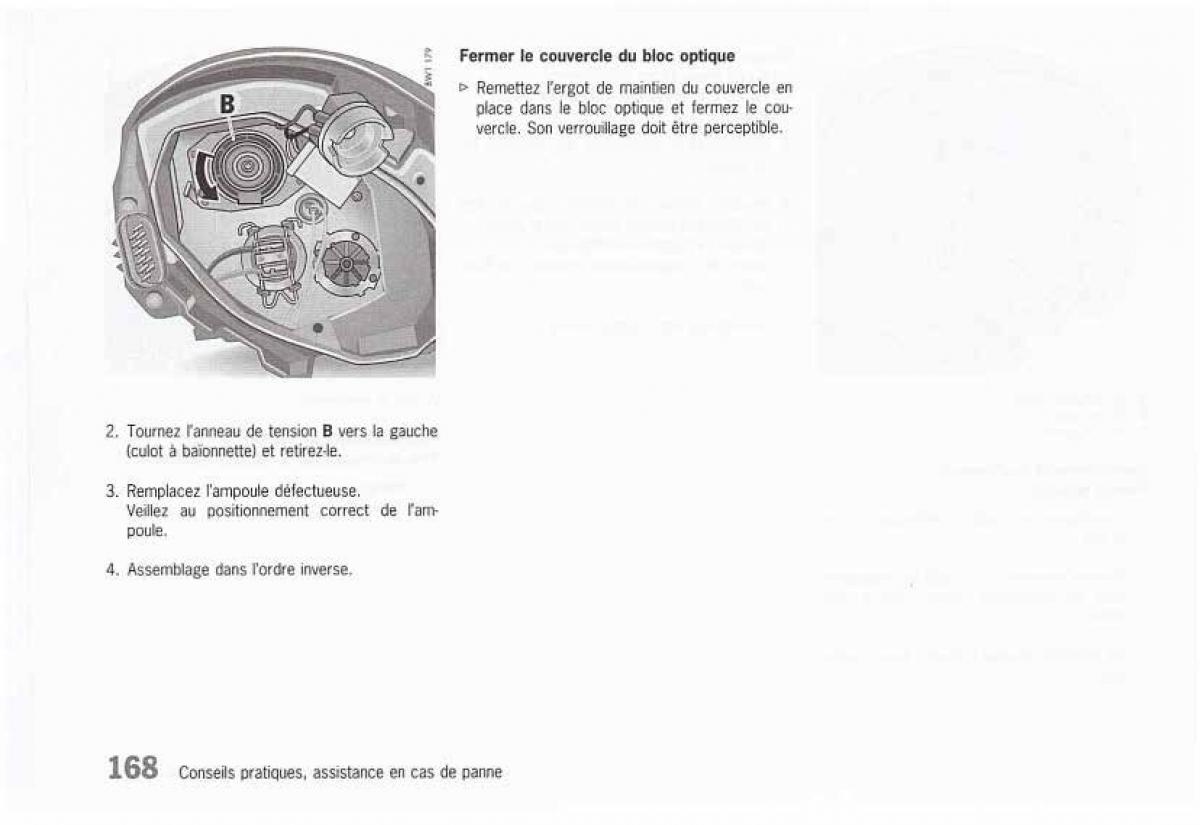 Porsche Boxster 986 FL manuel du proprietaire / page 170