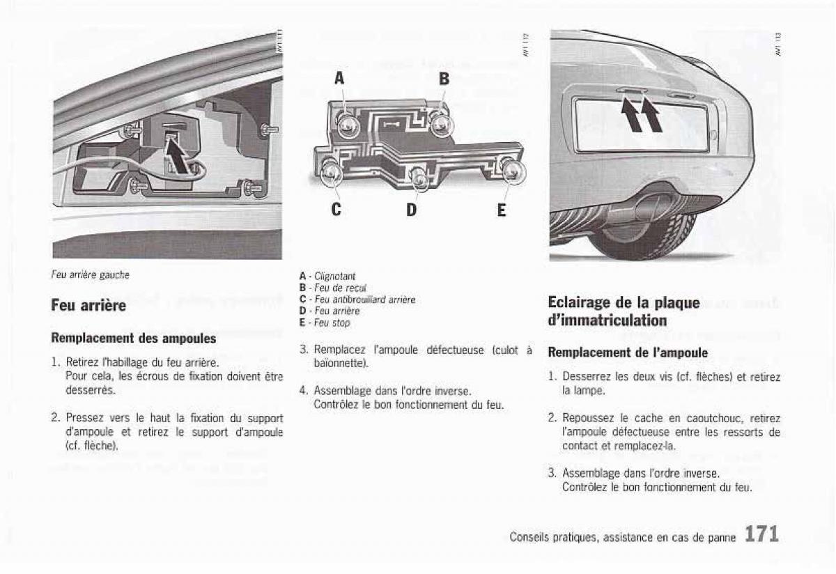 Porsche Boxster 986 FL manuel du proprietaire / page 173