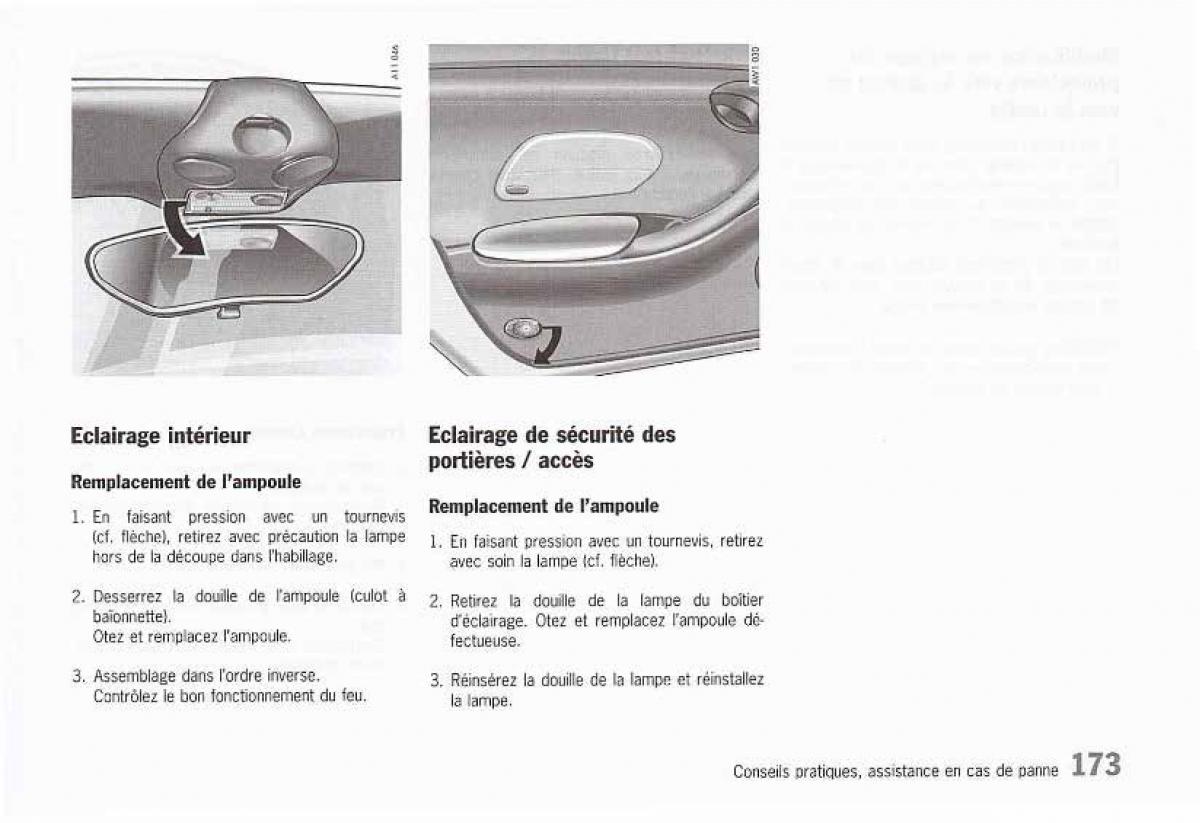 Porsche Boxster 986 FL manuel du proprietaire / page 174