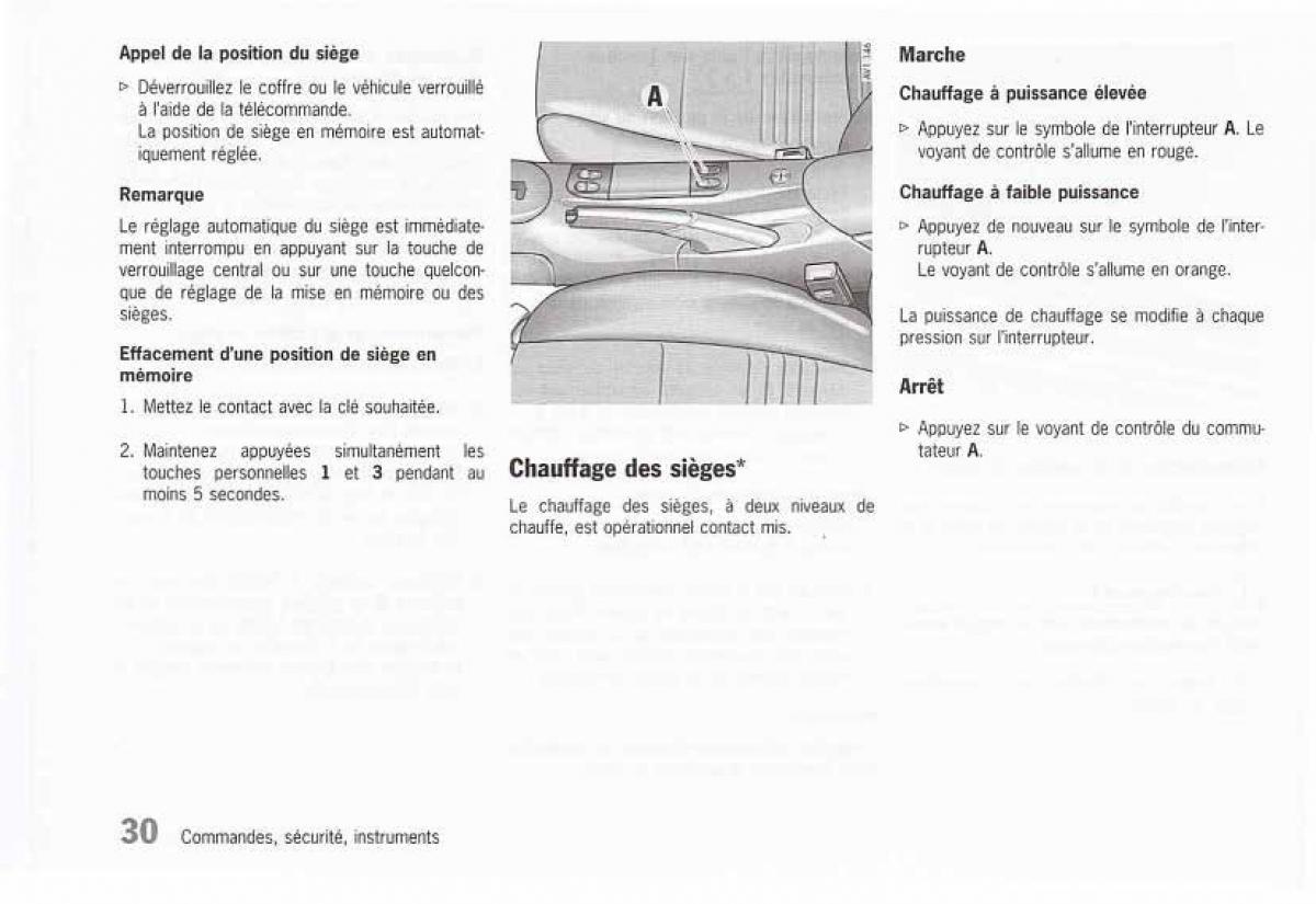 Porsche Boxster 986 FL manuel du proprietaire / page 32