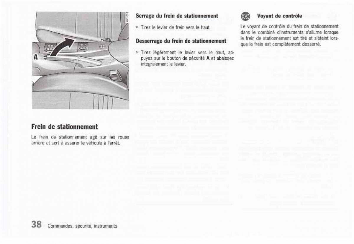 Porsche Boxster 986 FL manuel du proprietaire / page 40