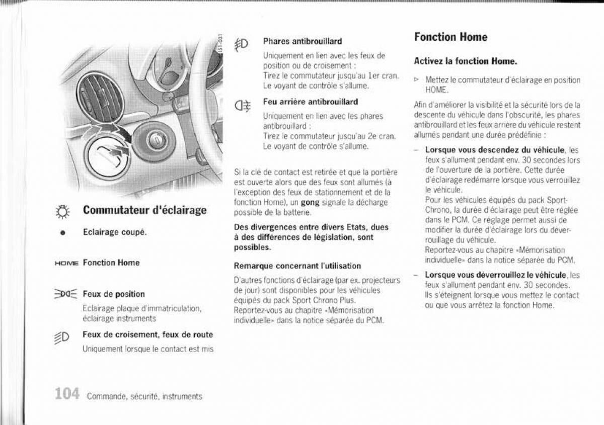 Porsche Boxster 987 manuel du proprietaire / page 97