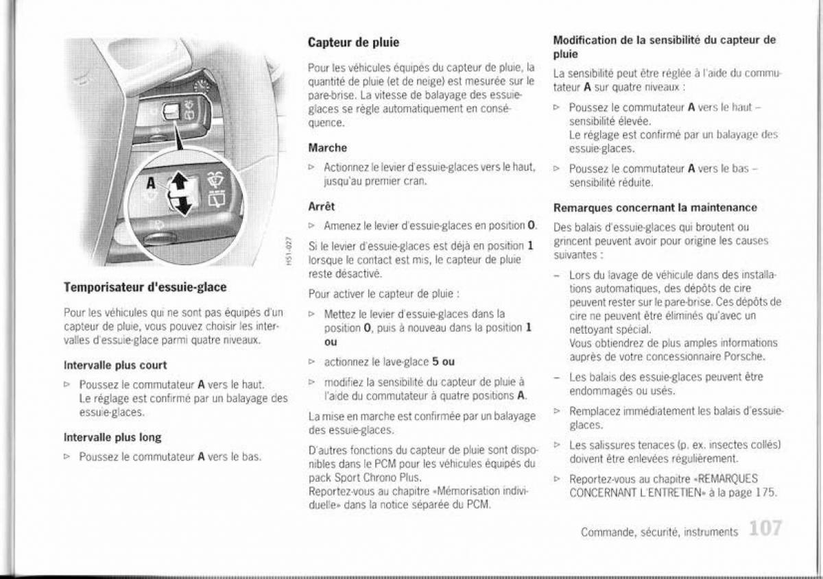 Porsche Boxster 987 manuel du proprietaire / page 100