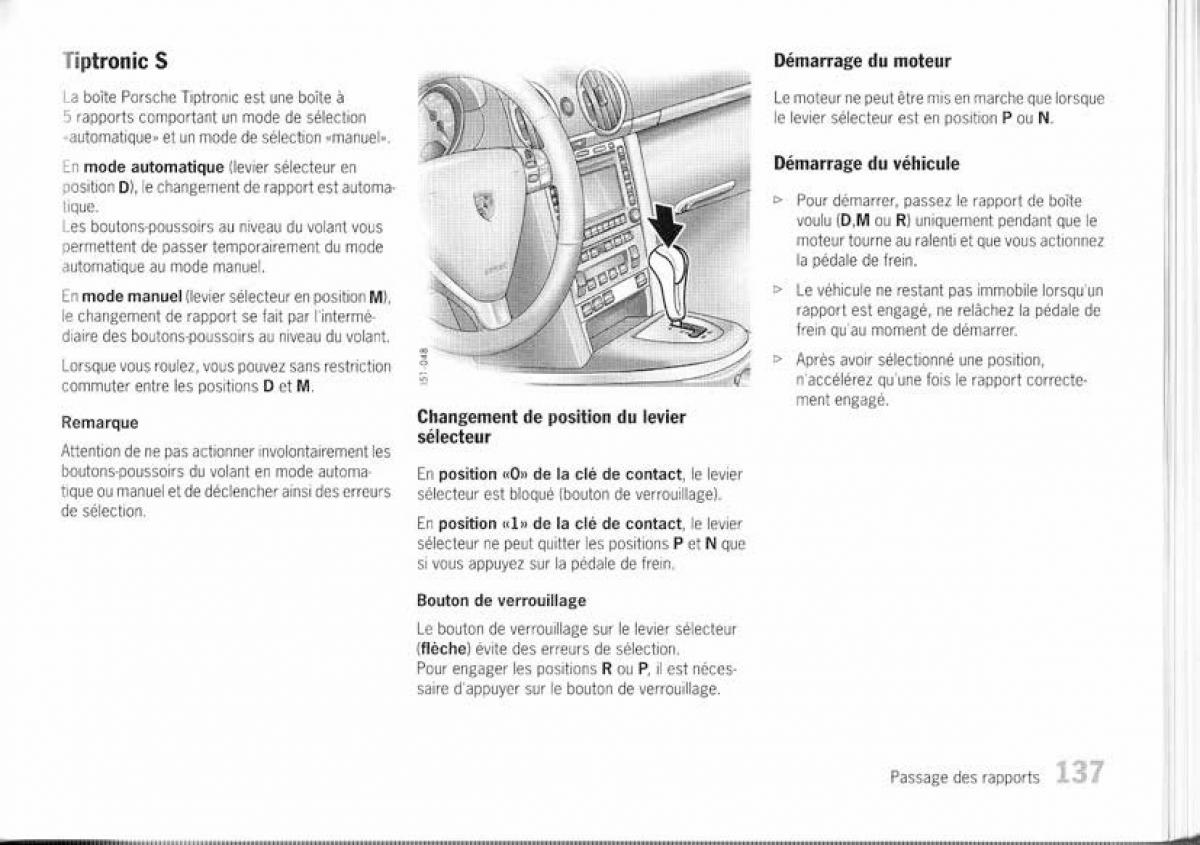 Porsche Boxster 987 manuel du proprietaire / page 130