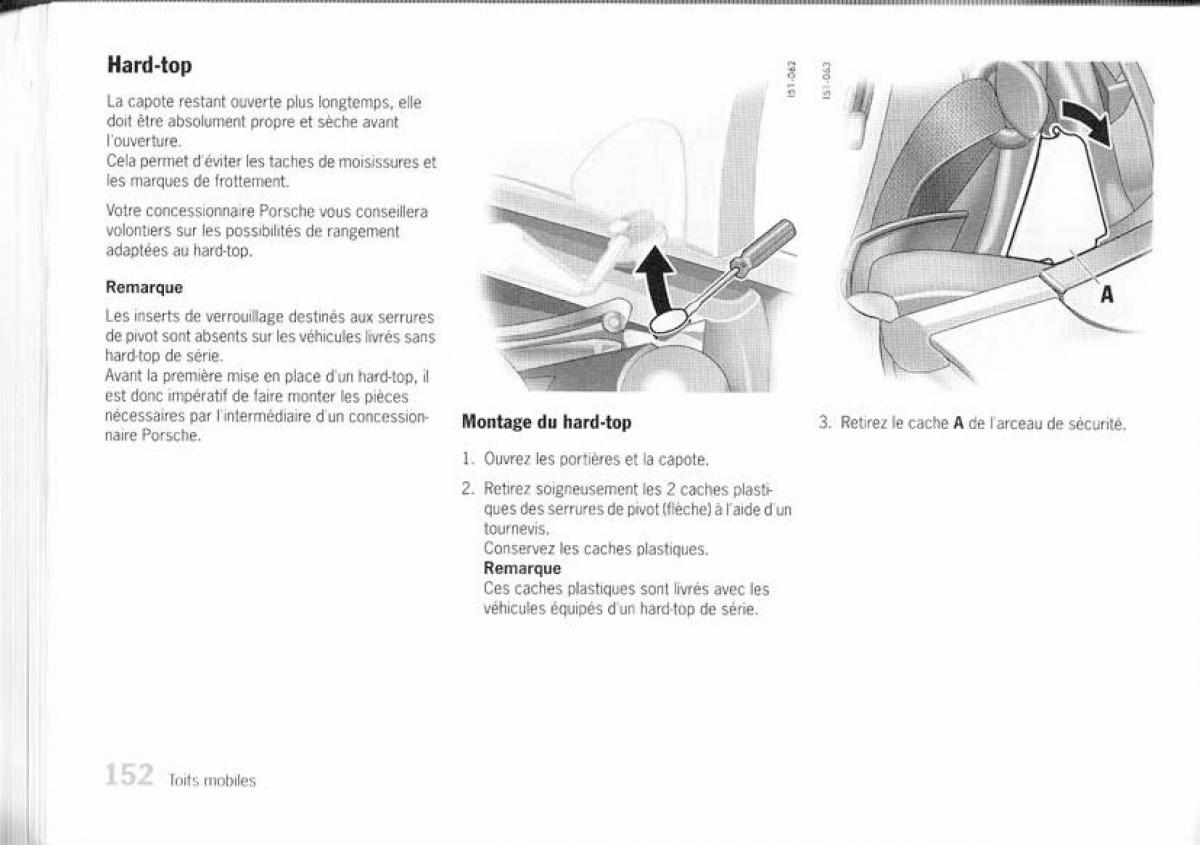 Porsche Boxster 987 manuel du proprietaire / page 145