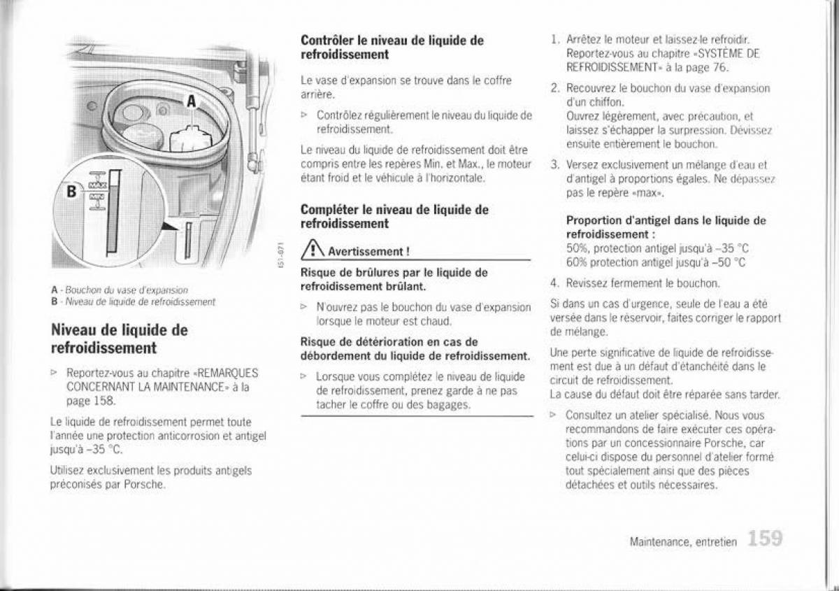 Porsche Boxster 987 manuel du proprietaire / page 152