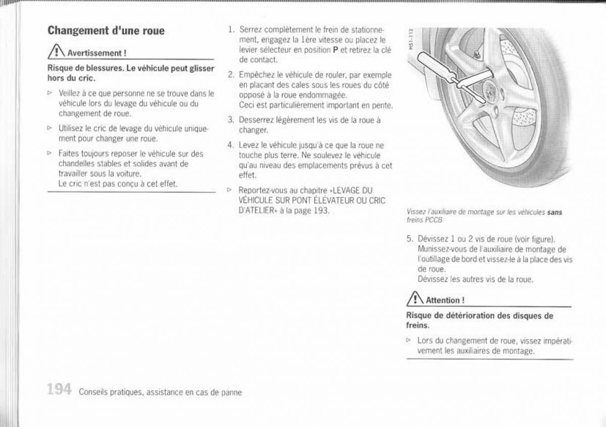 Porsche Boxster 987 manuel du proprietaire / page 187