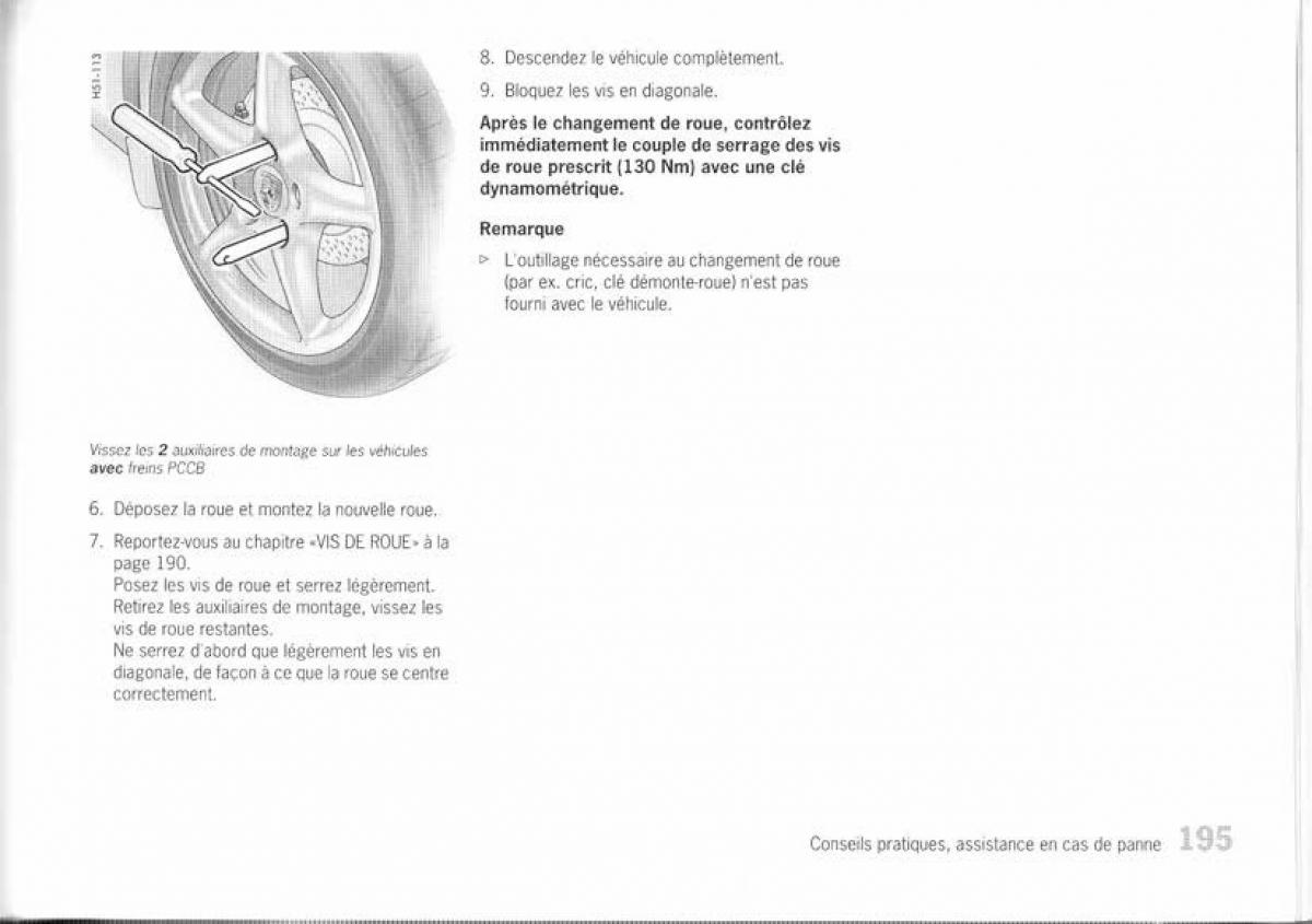 Porsche Boxster 987 manuel du proprietaire / page 188