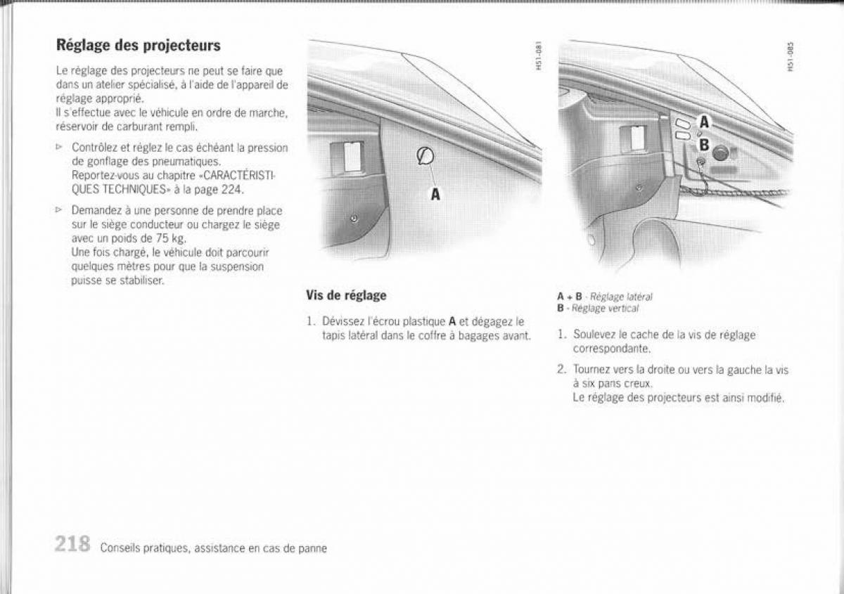 Porsche Boxster 987 manuel du proprietaire / page 211