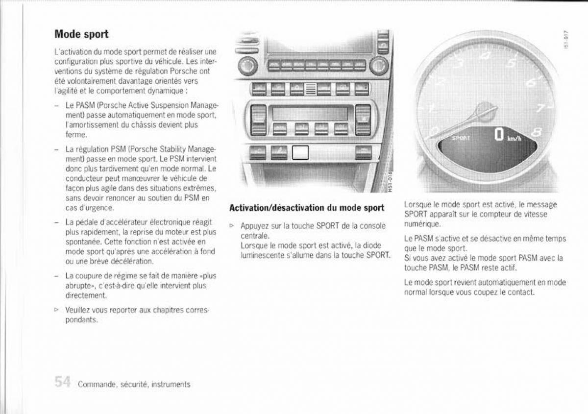 Porsche Boxster 987 manuel du proprietaire / page 48